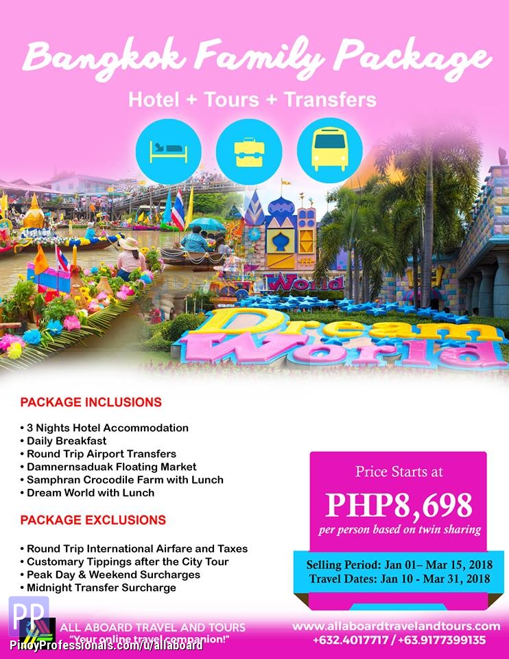 Bangkok Family Package 4D3N Tour - Travel/Travel Destinations in